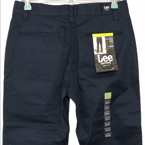 NWT Lee Slim-Straight Core Pant Navy Blue Sz 29x32 - Picture 6 of 10